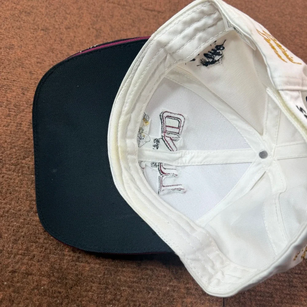Lund Boats Hat Mens White Black Fishing Embroidered Series 2003 Official Owner